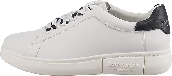 Kate Spade Womens Lift Lace Up Casual and Fashion Sneakers White 8 Medium