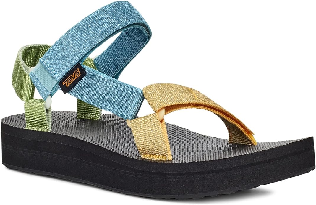Teva Women's Midform Universal Sandal, Metallic Blue Multi, 7