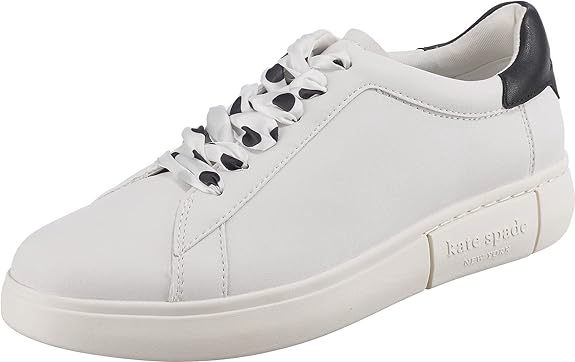 Kate Spade Womens Lift Lace Up Casual and Fashion Sneakers White 8 Medium