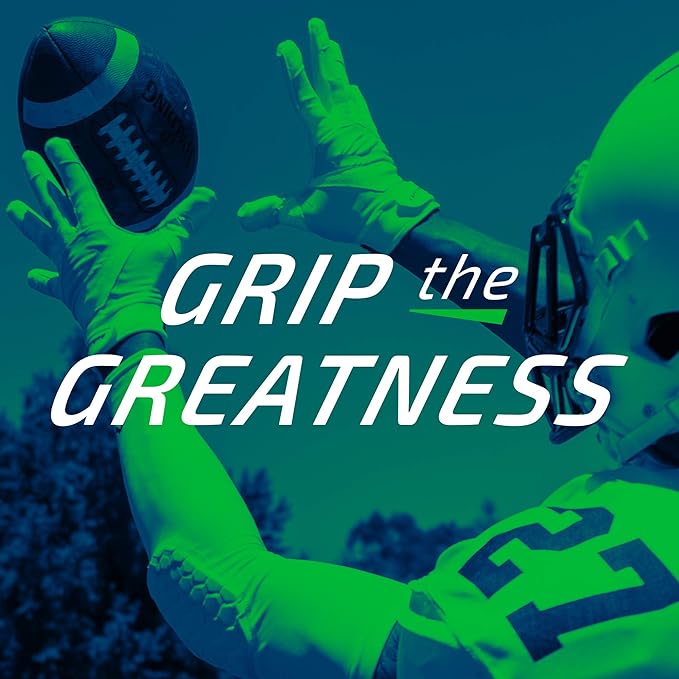 Cutters Football Wide Receiver Gloves. Rev Pro 4.0 Ultra Grip No Slip. Youth and Adult Sizes (1 Pair)