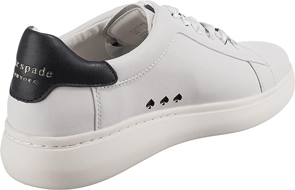 Kate Spade Womens Lift Lace Up Casual and Fashion Sneakers White 8 Medium