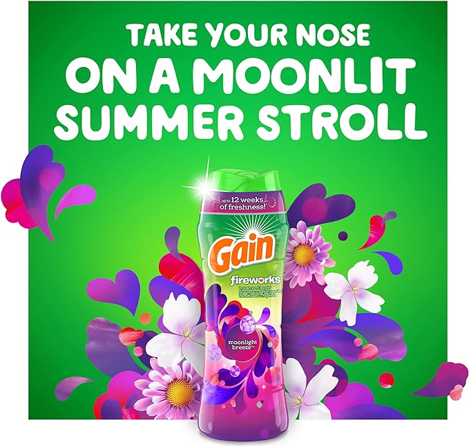 Gain Fireworks In-Wash Scent Booster Beads, Moonlight Breeze, 26.5 oz